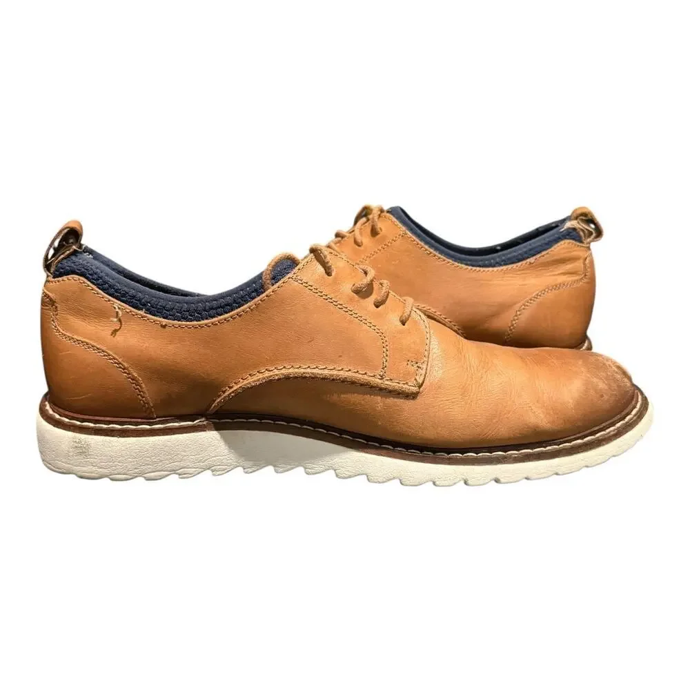 Johnston & Murphy Duncan Knit Plain Toe Shoes Men's 10.5 M Brown Slip On Comfort